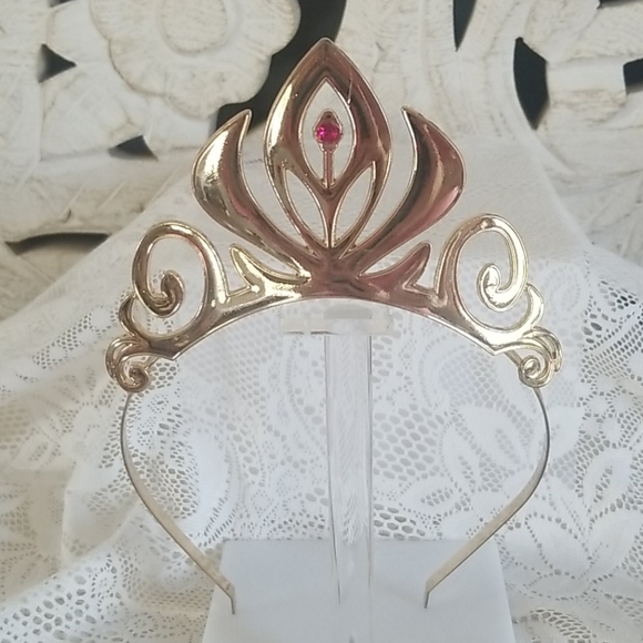 Disney Accessories - Disney Princess Gold Tiara Red Stone